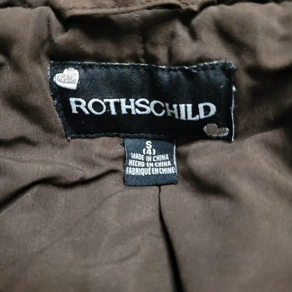 Rothschild Girl Leopard Winter Coat Size Small 4